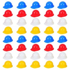 40pcs Miniature Safety Hat Model Doll Decor Mini Construction