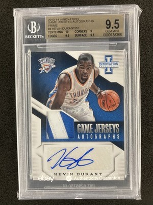 2013-14 Panini Innovation - Game Jerseys Autographs Kevin Durant #4 Prime /10