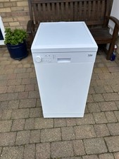 Below Freestanding Narrow 450 Dishwasher - Used - White - Collection Only - VGC