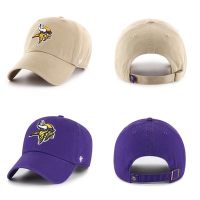 '47 Brand NFL Cap Minnesota Vikings 47 CLEAN UP Basecap Kappe Logo Stickerei Neu