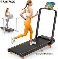 3.5HP Foldable Treadmill W/15 Adjust Incline 2 LED Electric Home Running Joggin