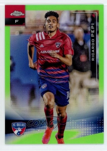 Ricardo Pepi [Neon Green Refractor] #174 2021 Topps Chrome MLS card