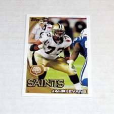 2010 Topps 319 Jahri Evans Rookie RC Saints NM-MT SEE PICS!
