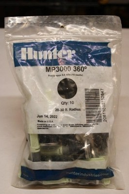 Pack of 10 Hunter MP Rotator Sprinkler Stream Nozzle MP3000 360 Degrees - NEW