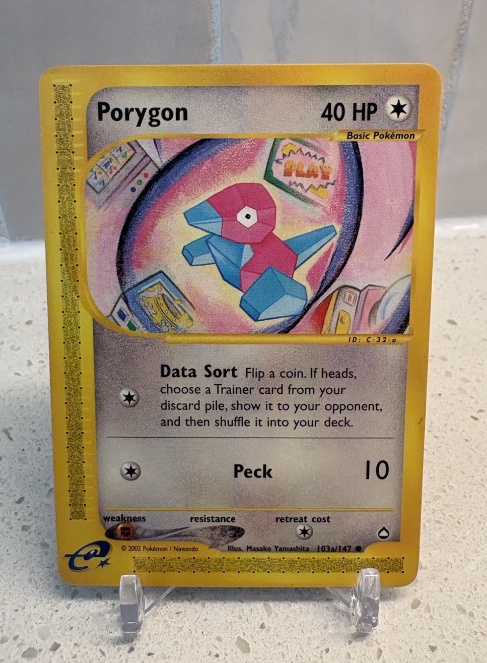Pokemon Aquapolis Porygon 103a/147 NEAR MINT
