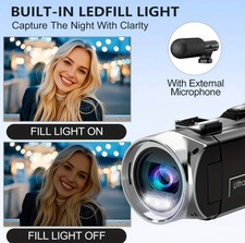 4K Digital Camcorder   Perfect for Vlogging  Everyday Use