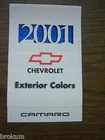MINT 2001 CHEVROLET EXTERIOR COLORS CAMARO NEW