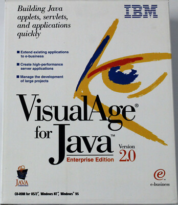 RARITÄT - IBM VisualAge for Java 2.0 Enterprise - Windows/OS2 - Englisch