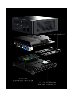 MINISFORUM DeskMini UM790 Pro Mini PC AMD Ryzen 9 7940HS Barebones