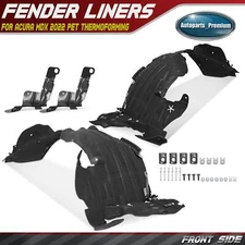 2x Front Driver & Passenger Inner Fender Liners Splash Shield for Acura MDX 2022