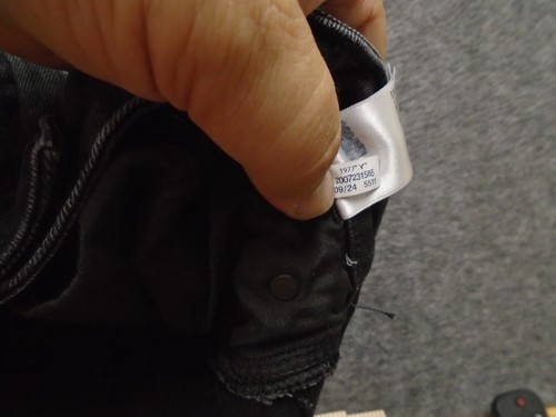 Pantalones de mezclilla American Eagle para mujer 2 negros tiro bajo holgados pierna ancha elásticos - Imagen 15 de 16