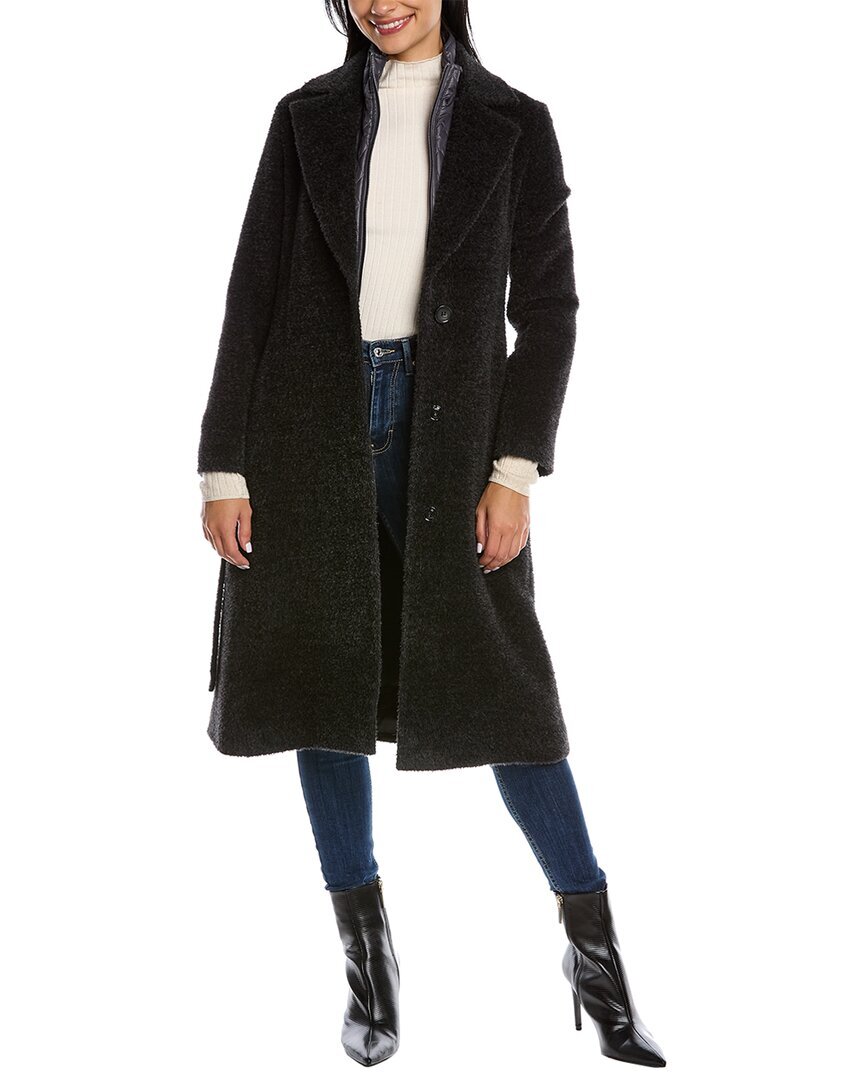 Cinzia Rocca Icons Wool \u0026 Alpaca-Blend Coat, 4 / Grey Multi