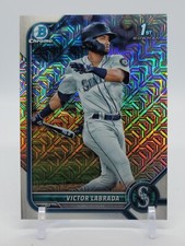 2022 Bowman #BCP-150 Victor Labrada Chrome Prospects Mojo Refractor Mariners