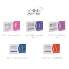 Harmony Gelish SOFT GEL -Tip Primer/Tip Adhesive/Duo/Tips/Kit/Lamp .5oz Pick Any
