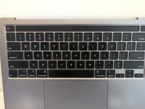 13" MacBook Pro M1 2020 Gray PalmRest Top Case Keyboard+Touch Bar A2338 untested - Picture 2 of 11