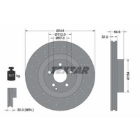 Textar 2X Bremsscheibe Vorne Ø344 Mm Gelocht/Innenbel. FüR Mercedes-Benz SLK