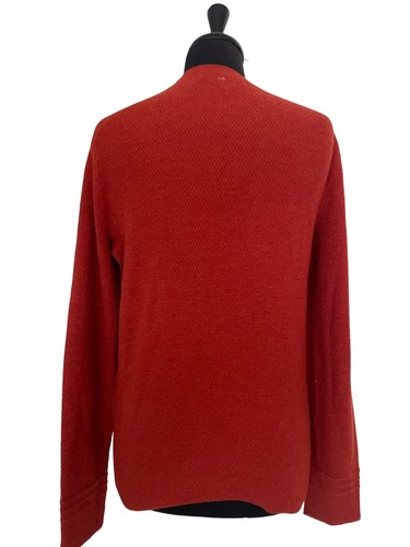 Rag & Bone Collin Merino Wool Pullover Sweater in Paprika Size S - Picture 3 of 5