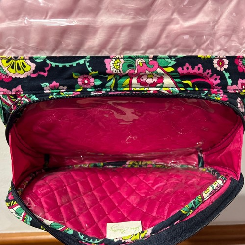 Vera Bradley Hanging Travel Toiletries Organizer Bag Floral Vacation Make-Up - Picture 7 of 24