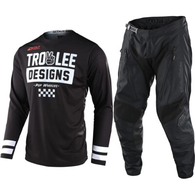 Troy Lee Designs TLD Scout GP Off-Road Gear Set Peace Wheelies Black Large / 32