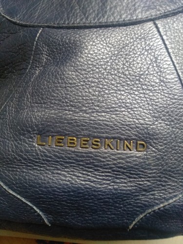 LIEBESKIND BERLIN women's leather bag dark blue - Picture 2 of 6