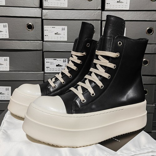 RRRRi)c)k Owens Men's and women's platform high-top elevating casual shoes - Picture 6 of 16