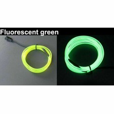 Battery Powered Neon Led Light Glow El Wire String Strip Rope Tube Party Decor