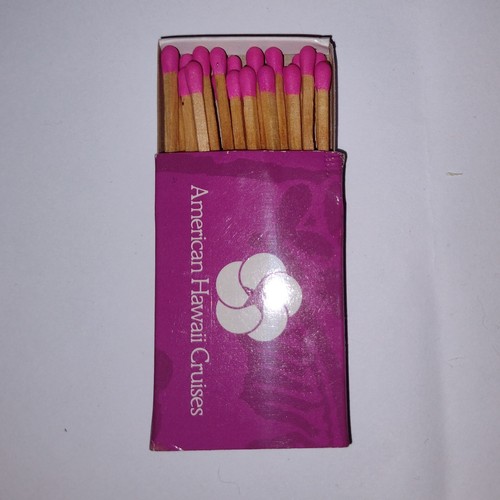 American Hawaiian Cruises Matchbox With Matches Match Heads Are Similar Color - Picture 9 of 11