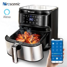 Proscenic Alexa Heißluftfritteuse 5,5L Grill Fritteuse Fettfrei 1700W Airfryer