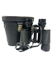 Vintage Bushnell Ensign 7x35 Binoculars Insta Focus Coated Optics  Case - AS IS