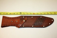 AWESOME Custom Leather Hand Made Knife Sheath-BOWIE STYLE
