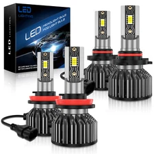 LED Headlights 9005 High Beam H11 Low Beam Bulbs Super Bright 6000K Xenon White