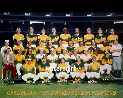 Oakland A's 1972 World Series Champions, 8x10 Color Team Photo | eBay