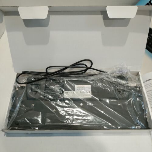 Tastiera multimediale BTC 9113 PS/2 compatibile Millennium nera - Foto 3 di 15