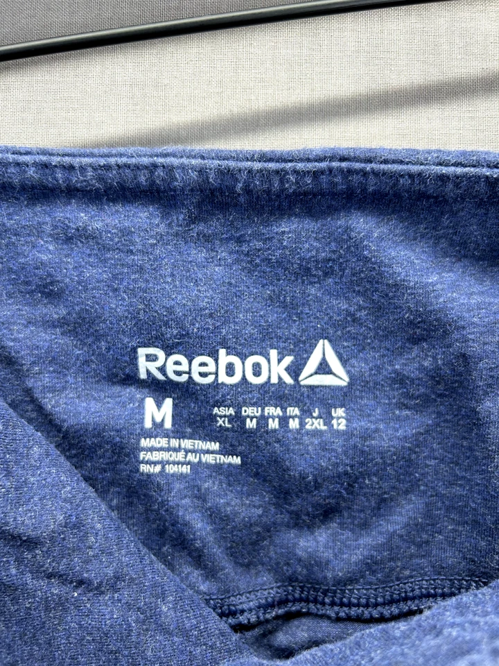 Reebok Womens Blue Leggings Elastic Waist Pull On Size Medium - Image 4 of 4