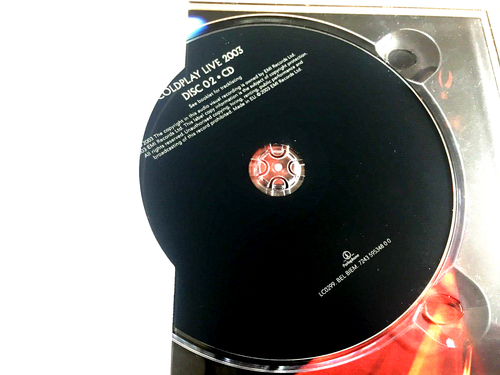 Coldplay - Live 2003 - PAL - Mint Booklet DVD & Bonus CD and exclusive extra's - Picture 5 of 7