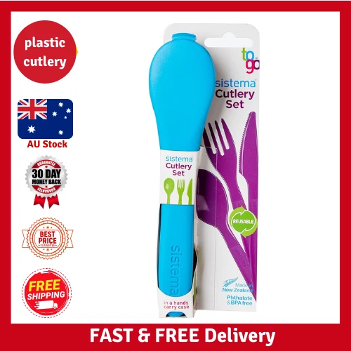 Sistema 1918 to Go Cutlery Set, (Colours May Vary)AU - Picture 1 of 7