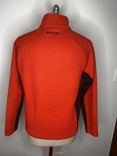 Spyder Core Sweater Herren 1/4 Zip Gr. S rot schwarz Ski Top Shirt Jacke Cardigan - Bild 6 von 8