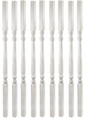 LMT 3140-34.0-WHITE 1 1/4'' Sq x 34'' Colonial Vinyl Spindle - White (Pack of 9)