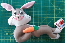 1978 Warner Bros Looney Tunes BUGS BUNNY Plush Toy Doll OLD STORE STOCK Fun Farm
