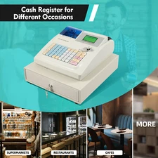 New Electronic Cash Register 48 Keys Cash Management System With Thermal Printer