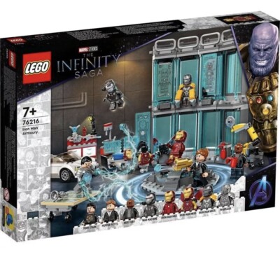 Lego Marvel Super Heroes 76216 Iron Man Armory Brand New In Sealed Box Mint!