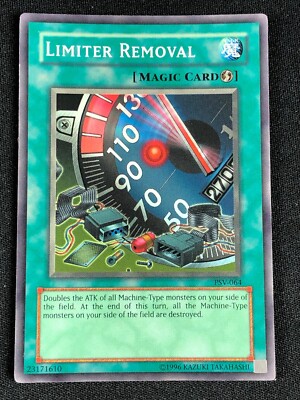 YUGIOH LIMITER REMOVAL PSV-064 SUPER HP/CREASES