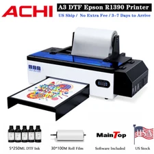 A3 DTF Flatbed Printer Direct to Film Printer T-shirt Heat Transfer EPSON R1390