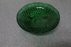 Anchor Hocking Forest Green Bubble Bowl 6 3/8" Footed Candy Depression Glass