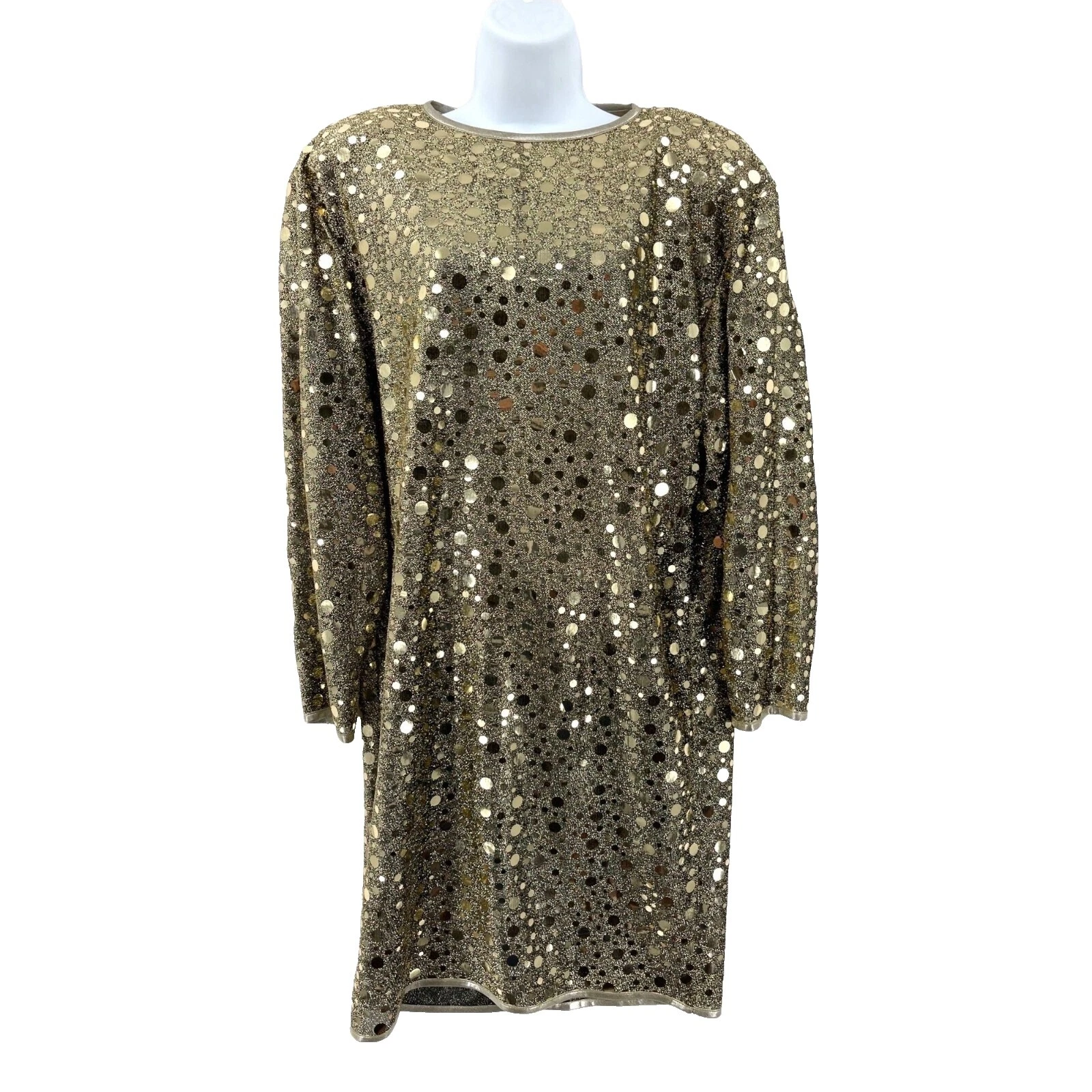 迪斯科亮片鸡尾酒女士复古连衣裙