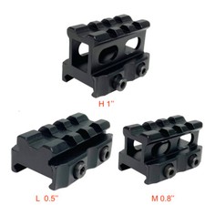 3 Slots Riser Mount For Red Dot- Low Medium High Profile For Picatinny Rail