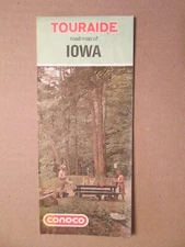 Conoco Map of Iowa 1971