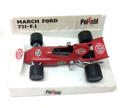 March Ford 721-F1 ミニカー 1/25 STP 激レア 70's POLISTIL Toys MARCH FORD 721 Formula 1 Car 1/25 Scale Rare