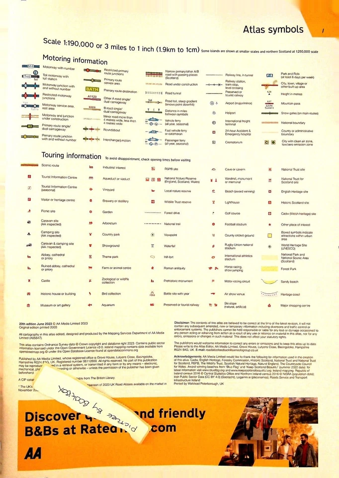 AA ROAD ATLAS BRITAIN 2026 MAP - 3 MILES TO 1 INCH LARGE - FREE TRACKED DELIVERY - Image 4 of 4