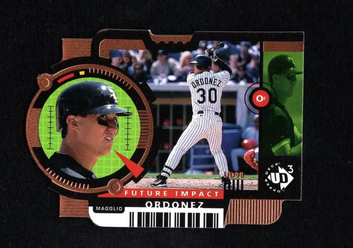 1998 UPPER DECK UD3 FUTURE IMPACT MAGGLIO ORDONEZ  /1000 BRONZE DIE-CUT EM9 RARE
